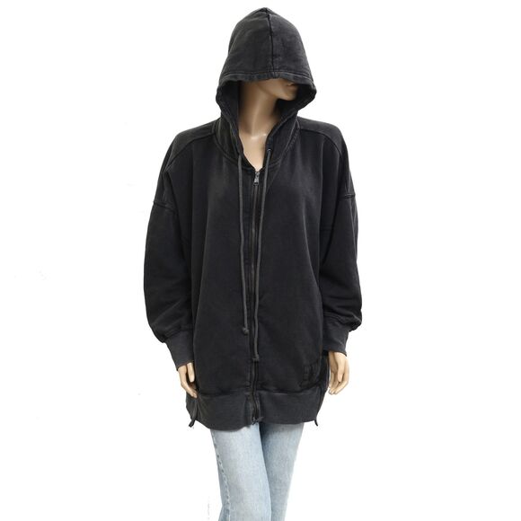 Free People FP Movement Sprint To The Finish Zip-Up Hoodie Jacket Top M 281920 - Picture 5 of 8